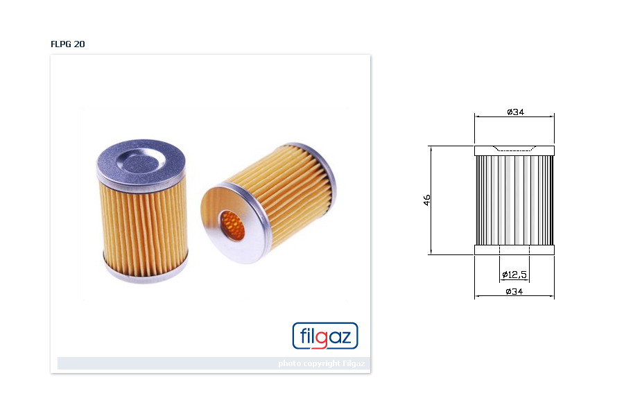Фильтр тонкой очистки ГБО Tartarini-20