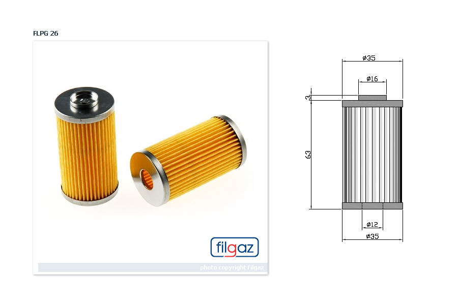 Фильтр ГБО Jtg-26